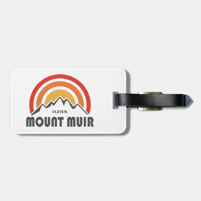 Mount Muir California Luggage Tag (Back Horizontal)