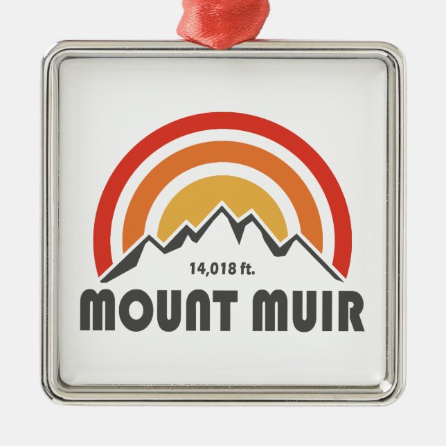Mount Muir California Metal Ornament (Front)