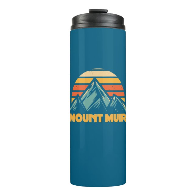 Mount Muir California Retro Turquoise Thermal Tumbler (Front)