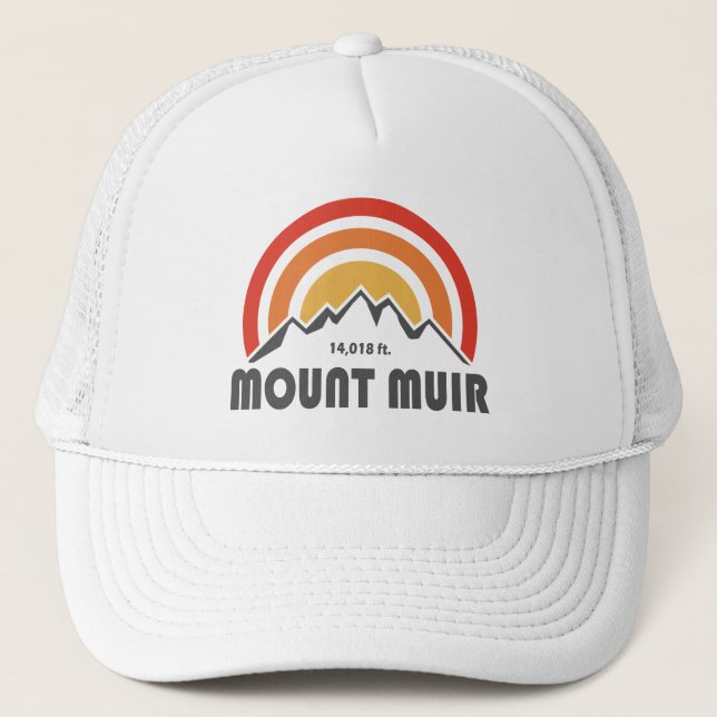 Mount Muir California Trucker Hat (Front)