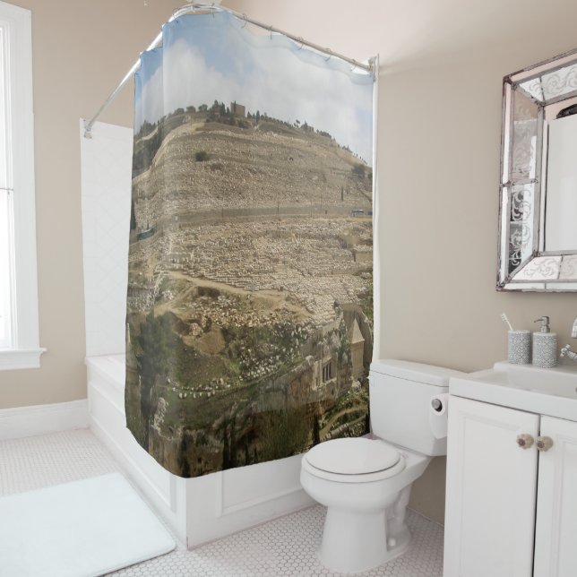 Mount of Olives Jerusalem Shower Curtain (In Situ)