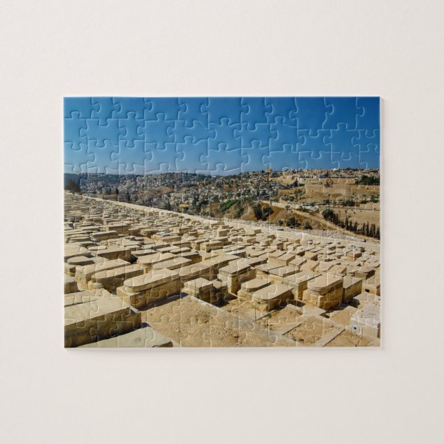 Mount of Olives Jewish Cemetery Jerusalem Israel Jigsaw Puzzle (Horizontal)