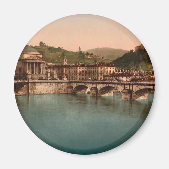 Mount of the Capuchins, Turin, Piedmont, Italy Magnet (Front)