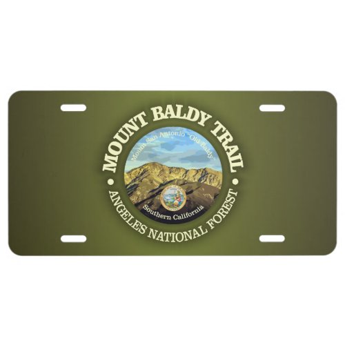 Mount Old Baldy License Plate