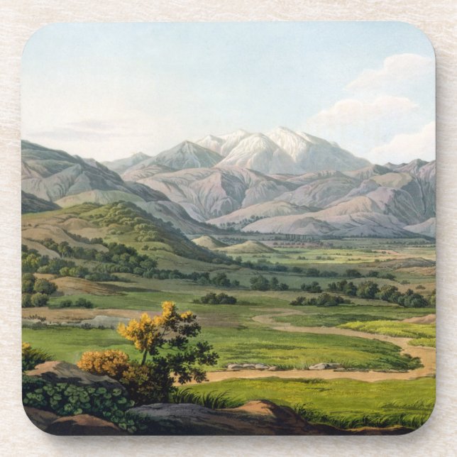 Mount Olympus, as seen between Larissa and Baba, p Drink Coaster (Front)