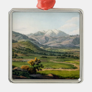 Mount Olympus, as seen between Larissa and Baba, p Metal Ornament