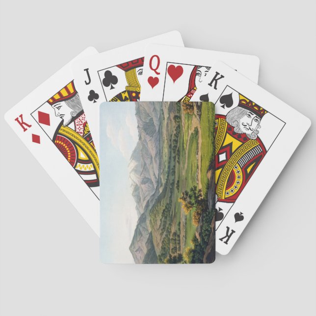 Mount Olympus, as seen between Larissa and Baba, p Poker Cards (Back)
