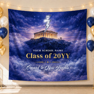 Mount Olympus Class Graduation Banner, Custom Prom Tapestry