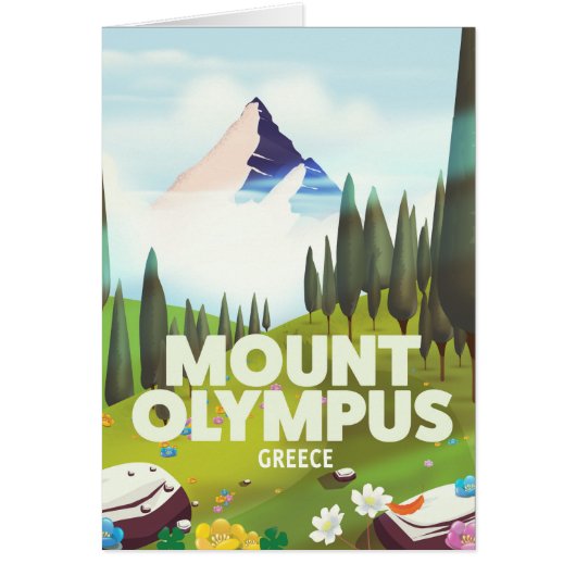 Mount Olympus Greece Cards (Front)