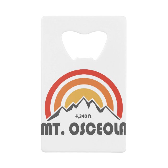 Mount Osceola New Hampshire Credit Card Bottle Opener (Front)