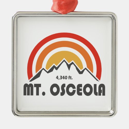 Mount Osceola New Hampshire Metal Ornament