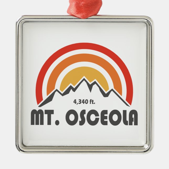 Mount Osceola New Hampshire Metal Ornament (Front)
