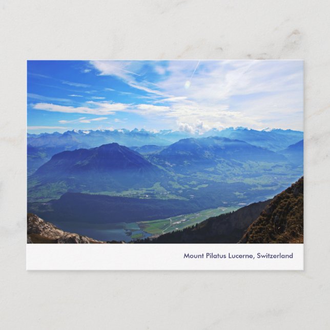 Mount Pilatus, Lucerne, Switzerland Postcard (Front)