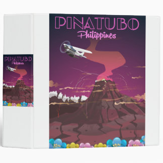 Mount Pinatubo, Philippines 3 Ring Binder