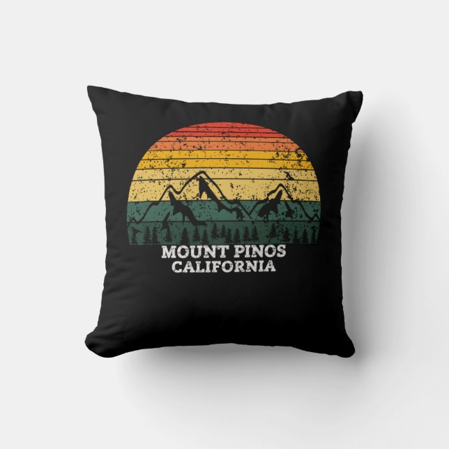 Mount pinos California Throw Pillow (Front)