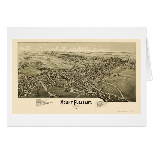 Mount Pleasant PA Panoramic Map _ 1900