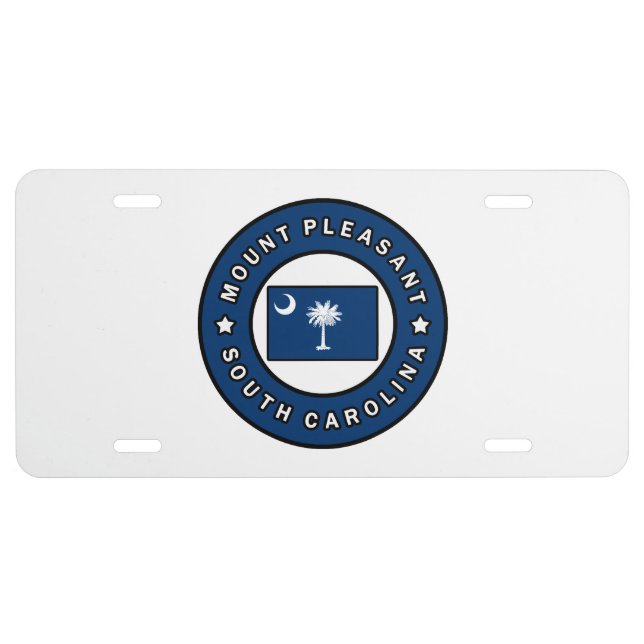Mount Pleasant South Carolina License Plate (Front)