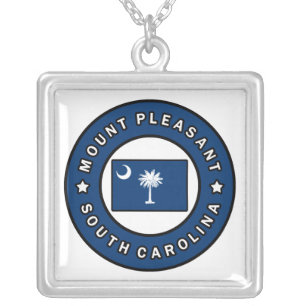 Mount Pleasant South Carolina Silver Plated Necklace