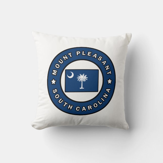 Mount Pleasant South Carolina Throw Pillow (Front)