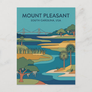 Mount Pleasant, South Carolina, USA USA Postcard