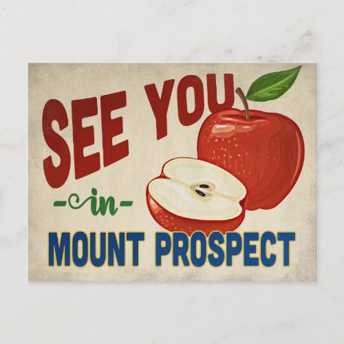 Mount Prospect Illinois Apple _ Vintage Travel Postcard