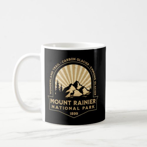 Mount Rainer National Park Sunburst Coffee Mug