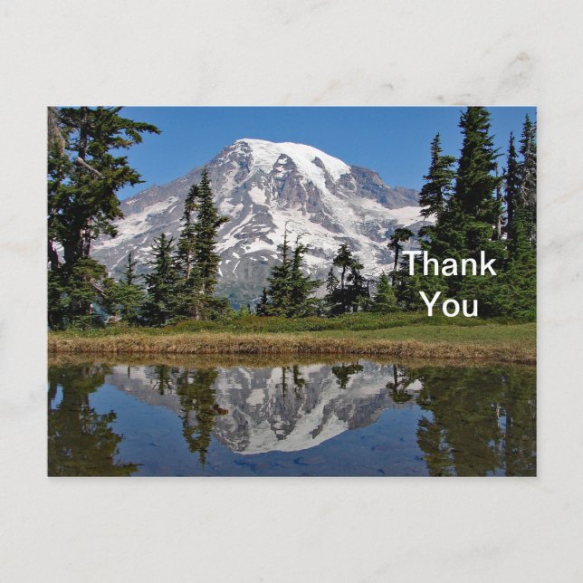 Mount Rainier 2 Thank You Postcard (Front)