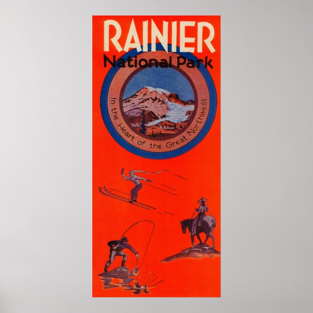 Mount Rainier Advertising Poster (Front)