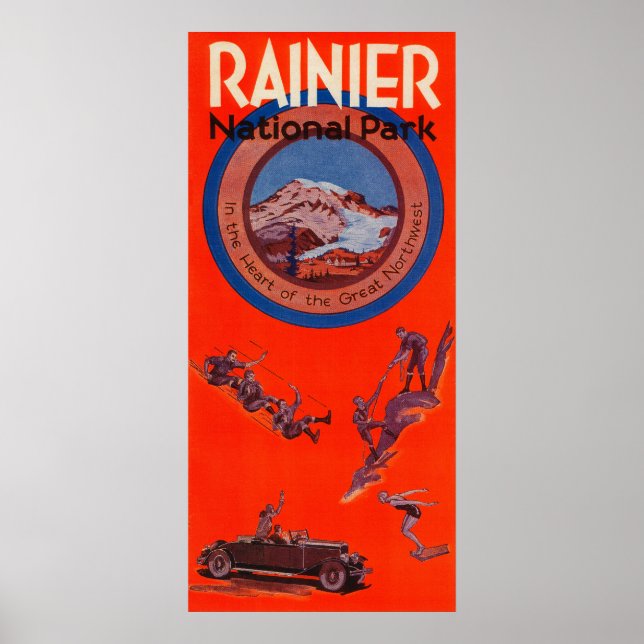 Mount Rainier Advertising Poster 2 (Front)