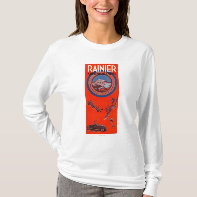 Mount Rainier Advertising Poster 2 T-Shirt (Front)