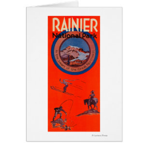 Mount Rainier Advertising Poster Cards