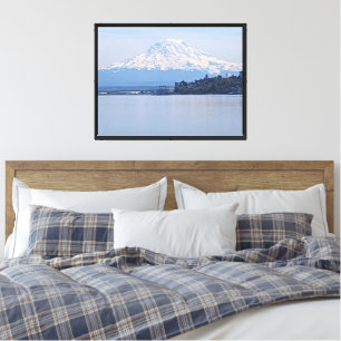 Mount Rainier and Puget Sound Landscape Canvas Print