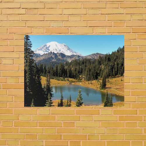 Mount Rainier and Tipsoo Lake Landscape Acrylic Print