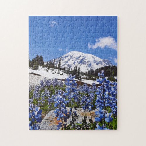 Mount Rainier at Paradise Point Jigsaw Puzzle