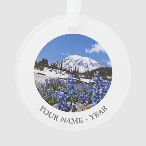 Mount Rainier at Paradise Point Ornament