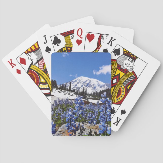 Mount Rainier at Paradise Point Poker Cards (Back)
