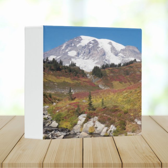 Mount Rainier Autumn Color Landscape Binder (In Situ Angled)