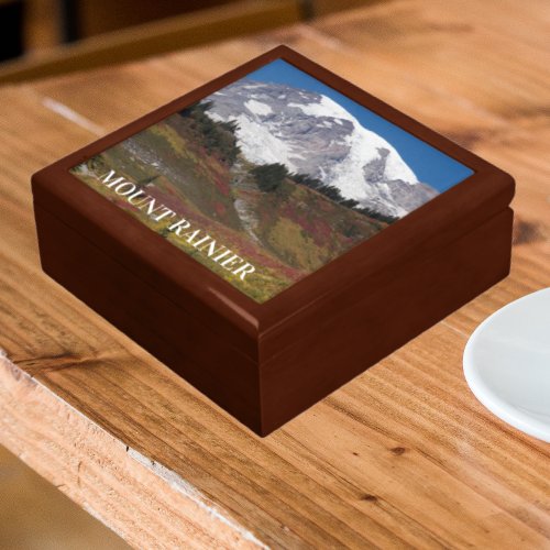 Mount Rainier Autumn Color Landscape Gift Box