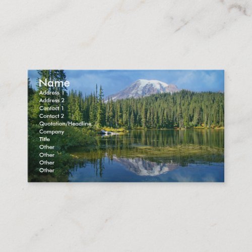 Mount Rainier business card