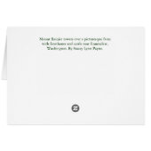 Mount Rainier Card (Back Horizontal)