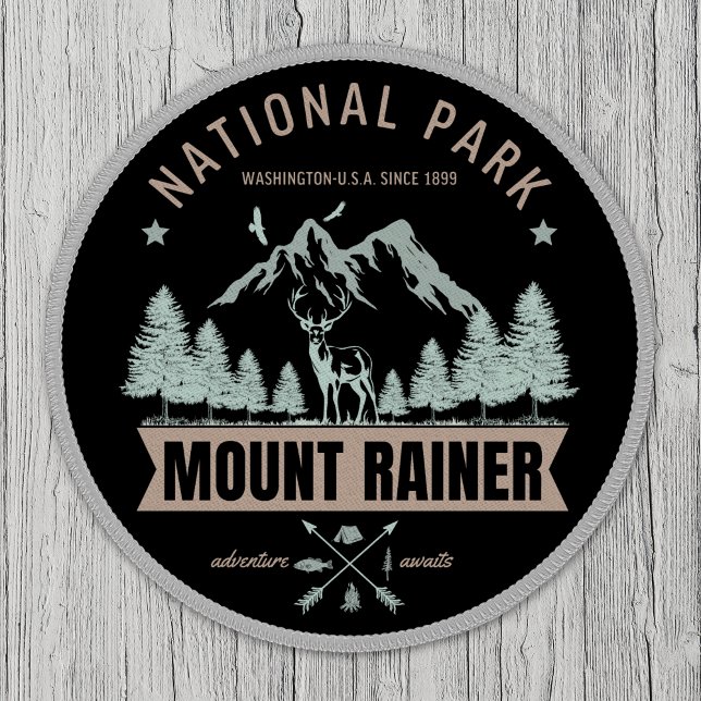 Mount Rainier Embroidered Deer – Nature Explorer  Patch (Creator Uploaded)