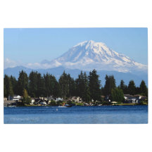 Mount Rainier from lake tapps