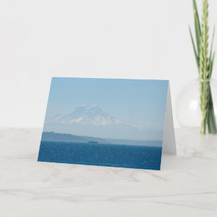 Mount Rainier from Puget Sound -Frameable Art Card