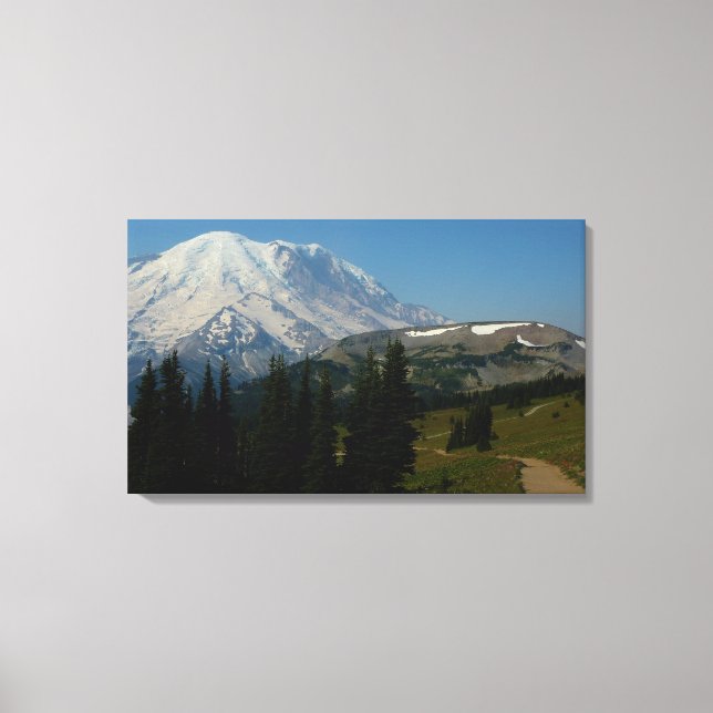 Mount Rainier from the Sourdough Ridge Trail Canvas Print (Front)