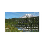 Mount Rainier Lake Reflection with Wildflowers Business Card