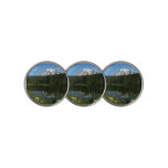 Mount Rainier Lake Reflection with Wildflowers Golf Ball Marker