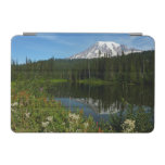 Mount Rainier Lake Reflection with Wildflowers iPad Mini Cover