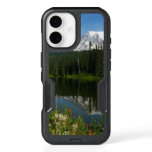 Mount Rainier Lake Reflection with Wildflowers iPhone 16 Case