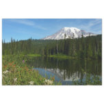 Mount Rainier Lake Reflection with Wildflowers Tissue Paper