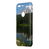 Mount Rainier Lake Reflection with Wildflowers Uncommon Google Pixel Case (Back/Left)